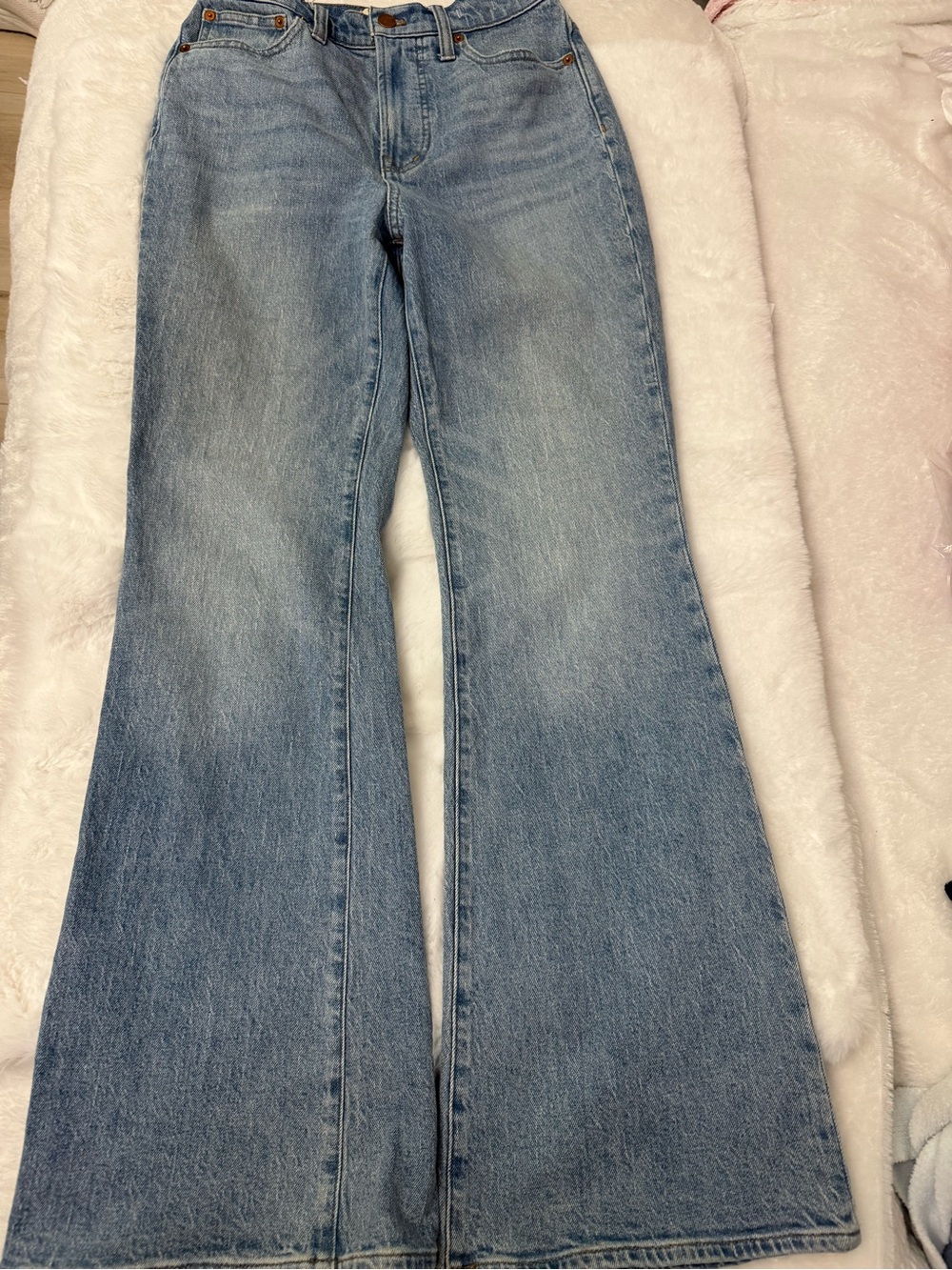 Madewell Perfect Vintage Flare Jeans Womens Size 25 High Rise Light Wash Denim - Picture 4 of 13